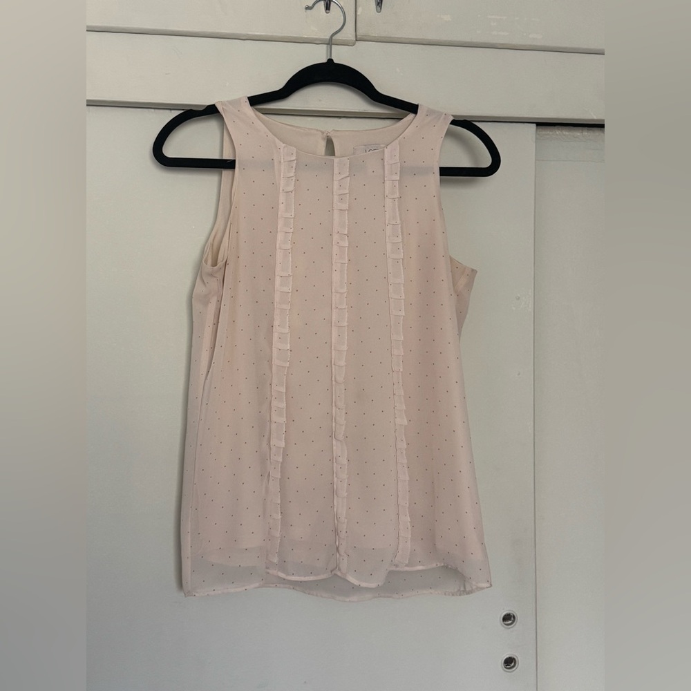 Elegant Cream Sleeveless Top